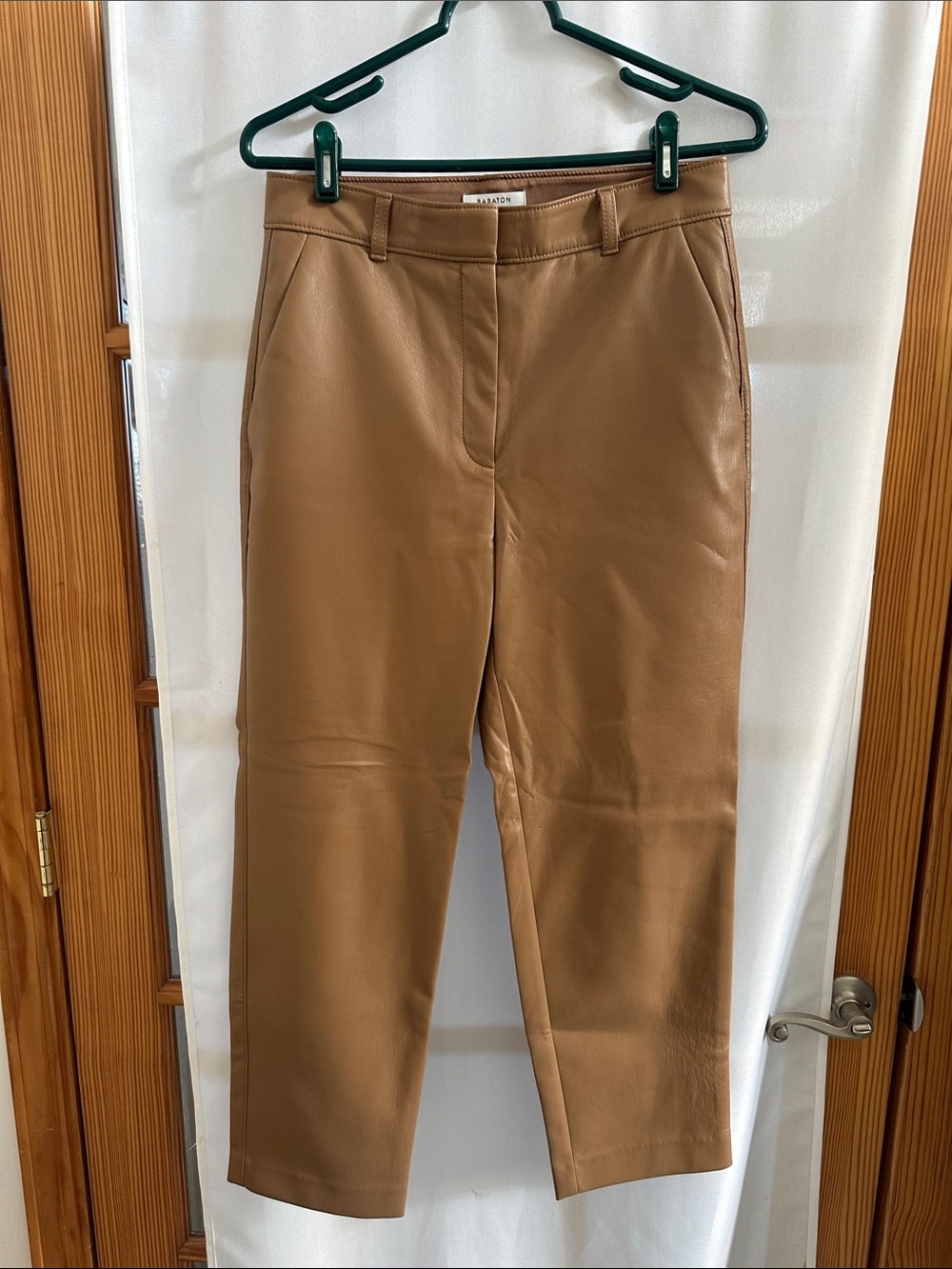 Babaton Faux leather Dress Pants